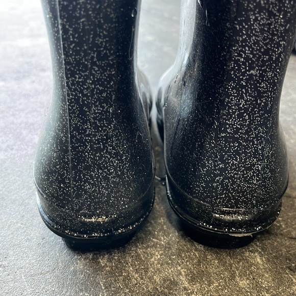 Capelli Black silver glitter tall rain boots - Picture 5 of 8